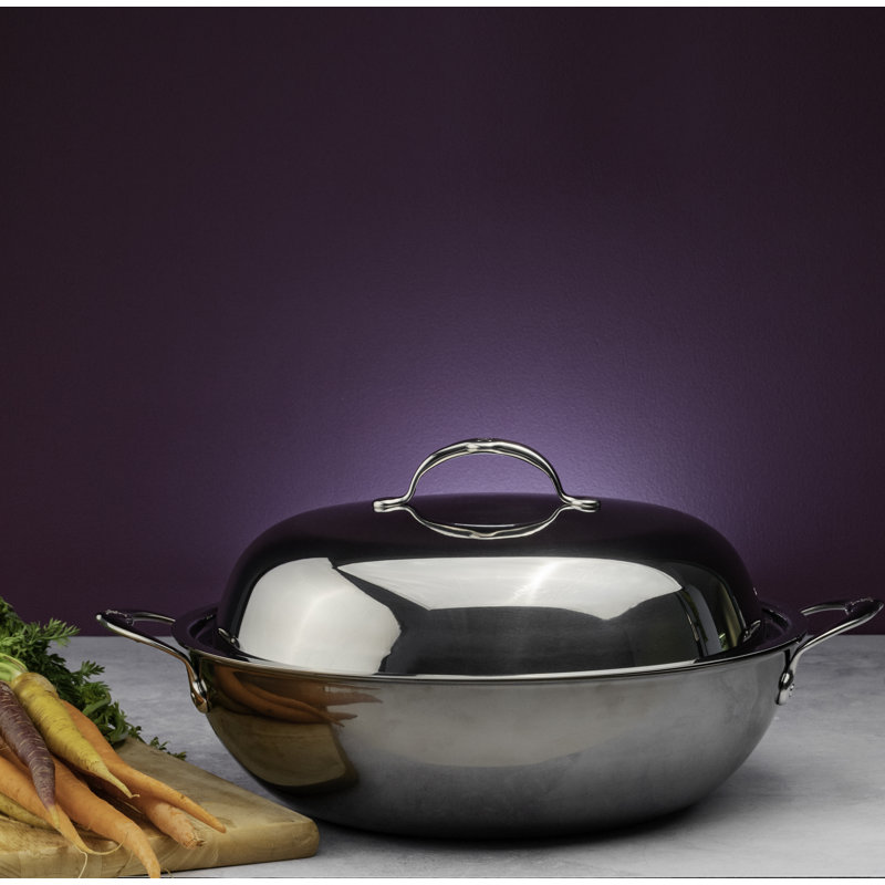 Wok couvert Hestan NanoBond 7,5 pte - 14 po