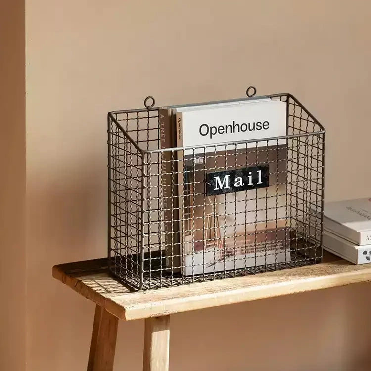 Organisateur de courrier métallique de ferme, [Petit]
