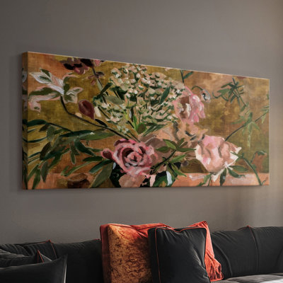 Le Bouquet I - Toile tendue avec châssis - Prêt à accrocher
