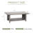 2-Tier Rectangular Aluminum Outdoor Coffee Table-114222599