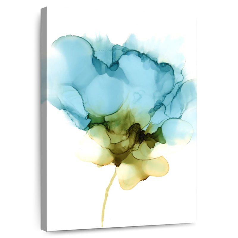 Avery Blooming Cyan II, 36" H x 24" W