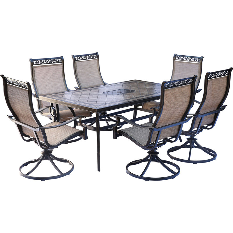 Alejando 6 - Person Patio Dining Set with Rectangular Table