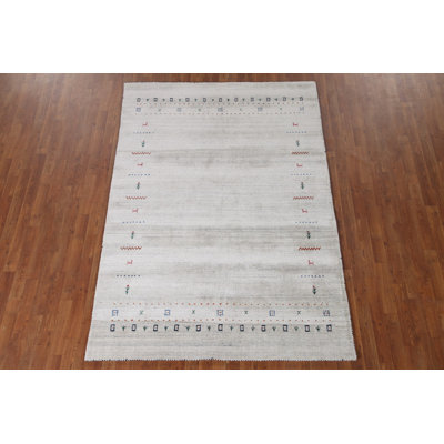 Tribal Wool Gabbeh Indian Rug 5x8