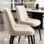 47.5cm H Fabric Upholstered Metal Upholstered Back Side Chair-732978926
