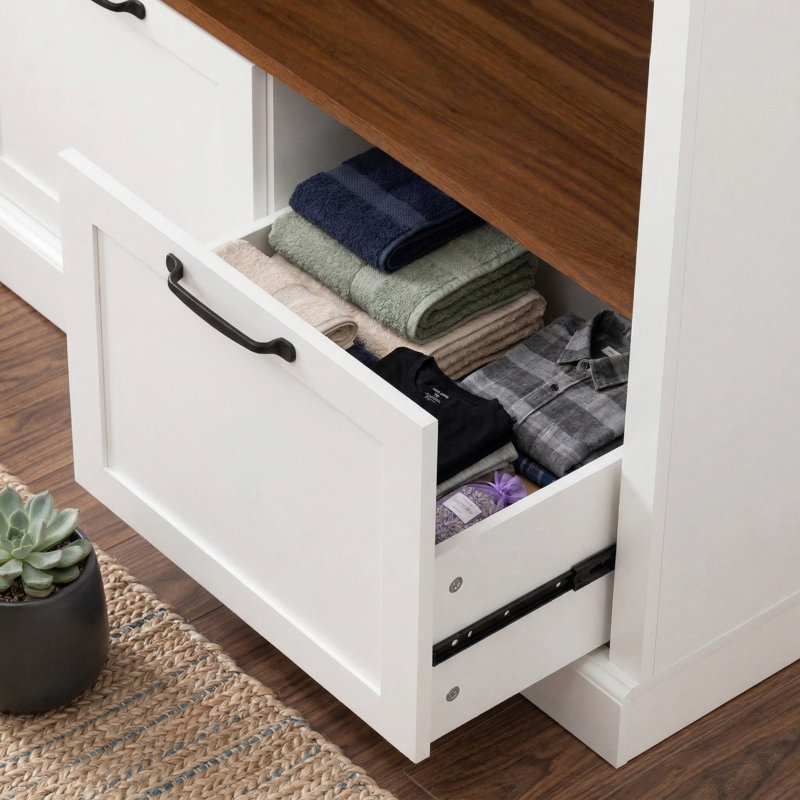 59" Wide Modern Farmhouse Entryway Hall Tree With Storage Bench, White