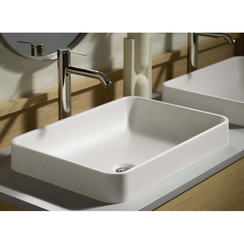 Lavabo de salle de bain vasque rectangulaire Wastelab Vox 23, sans trop-plein