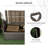 Outsunny 27 Gallon Patio Wicker Storage Bench, Outdoor PE Rattan Patio Furniture, 2-In-1 Large Capacity Rectangle Garden Storage Box With Handles And Cushion, Cream White