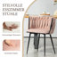 Bargeron 50cm H Velvet Upholstered Metal Side Chair-1941344334