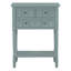 Console étroite, canapé mince avec trois tiroirs de rangement et tablette inférieure (bleu clair)-111119894-111119900-111120106