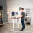 VIVO Manual Height Adjustable Stand Up Desk Frame Crank System, M051MB series-49297881