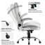 Fauteuil de bureau pivotant en velours