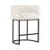 27" H Counter Height Bar Stools, Modern Barrel Counter Stools With Backrest And Arms, Black Metal Frames, Linen Fabric Upholstered Accent Barstools For Kitchen Island