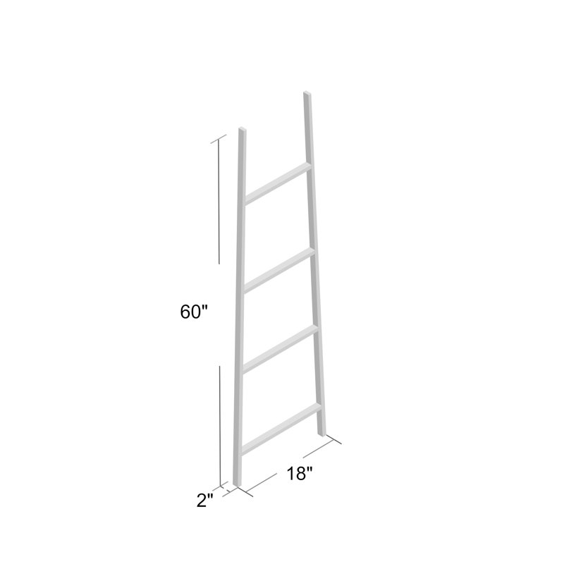 Roldao Rustic 5 ft Blanket Ladder