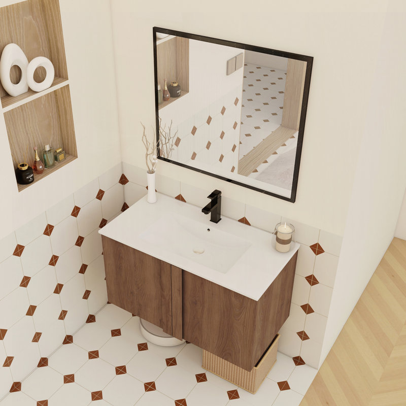 36" Wall-Mounted Bathroom Vanity with Sink Combo, 36"