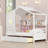 Wooden House Bed With 2 Drawers-419085623-419085624