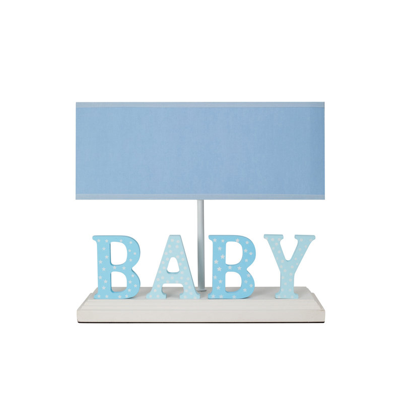 Lampe de table 11 po Ezabel, Bleu, Bleu