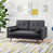 Polyester gris foncé est en rupture de stock