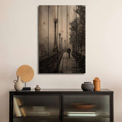 Reproduction d'art en bois sur bois - Spring Snow par David Senechal Photographie
