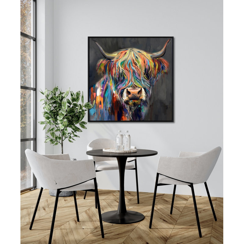 Rainbow Highland Canvas Wall Art
