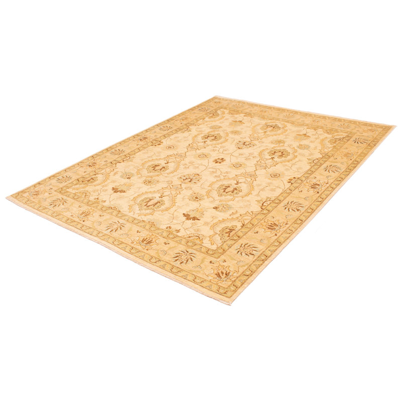 One-of-a-Kind 8'9" X 11'8" New Age Wool Area Rug in Ivory
