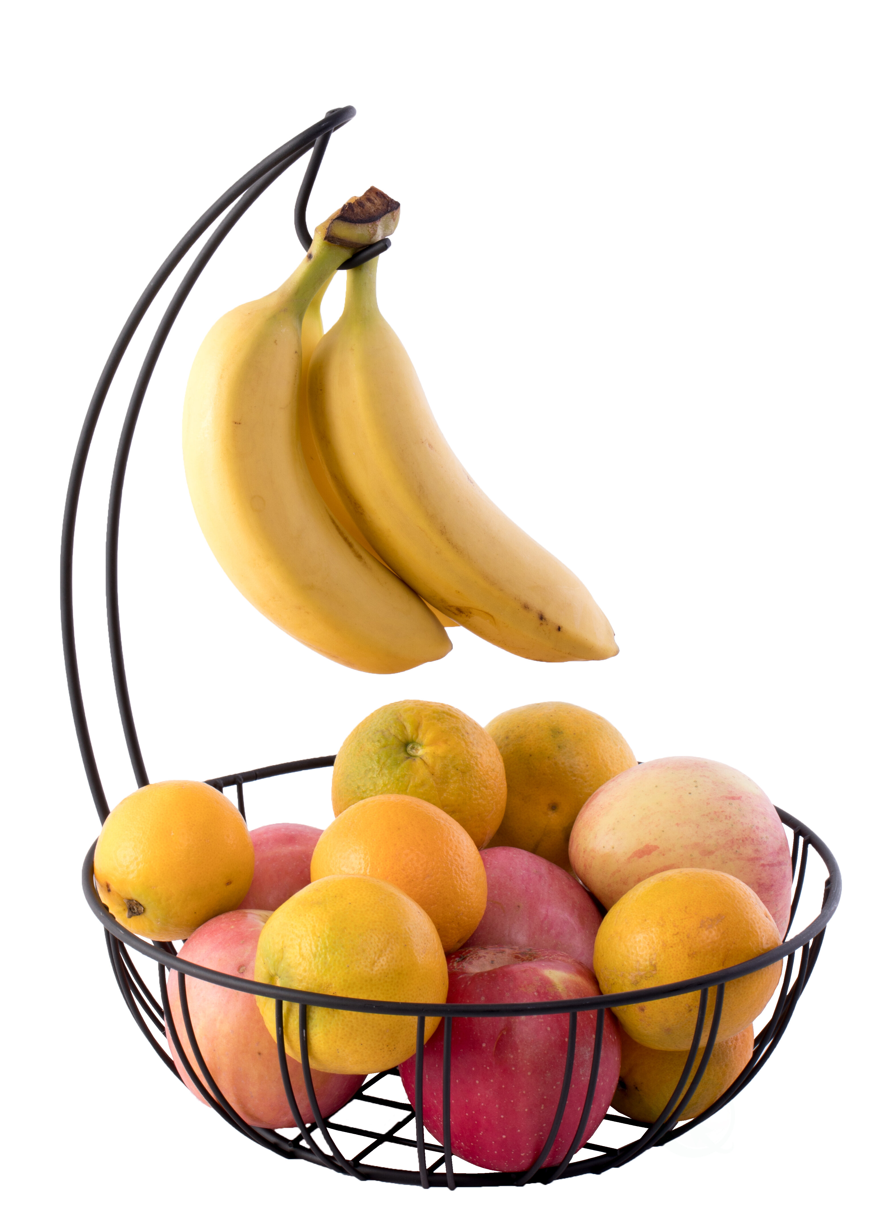 Rebrilliant Effie Wire Metal Fruit Basket Holder with Banana Hanger ...