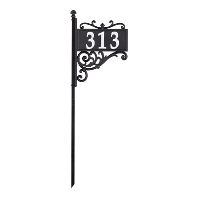 Nite Bright Acanthus Reflective Lawn Address Sign