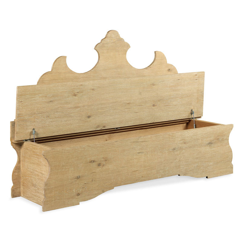 Banc de rangement en bois Folk