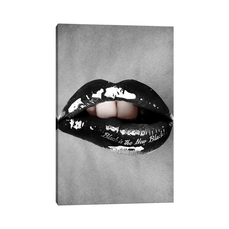 Black is the New Black 1 Piece Wall Art on Canvas, 152.4cm H x 101.6cm W x 3.81cm D, Wrapped Canvas