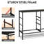 Commode noire à 5 tiroirs avec commode de chambre à coucher en bois Chaseburg-939996373