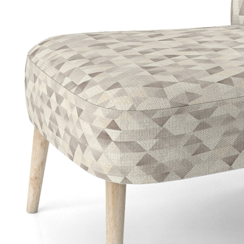 Chaise d'appoint géométrique - Chaise d'appoint triangulaire, Chaise d'appoint sans accoudoirs