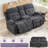 67.32" Wide Manual Reclining Loveseat With Hidden Storage Console And Dual Cup Holders-159108445