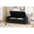 50" Ottoman Bench In Textured Fabric, Rectangular Design With Hinged Lid For Seating, Footrest, And Hidden Storage-392921752