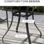 Table d'extérieur 28 po, patio carré en faux bois. Brun, eau, capacité de 110 lb, à installer pour la terrasse, la pelouse, la cour arrière, la salle à manger. Carré, eau, charge, assemblage facile