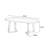 Burlywood Solid Wood Oval Coffee Table