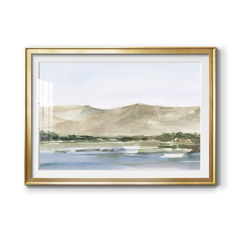 Désert des montagnes - reproduction de cadre photo, Or, L 42,5 po x H 30,5 po