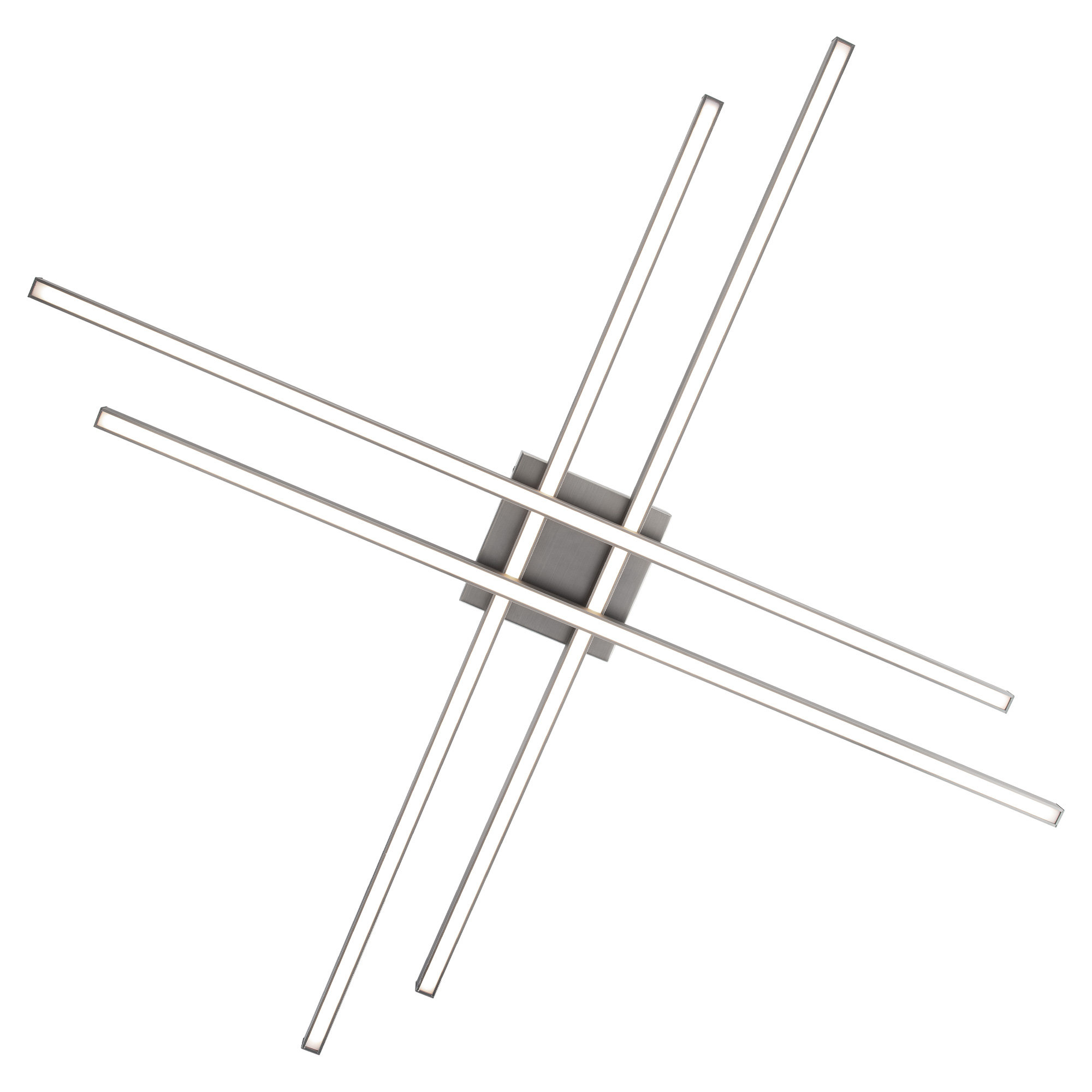 Rendon Single Light LED Flush Mount, 42", Brushed Nickel