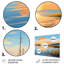 Coucher de soleil océan mosaïque - Art mural en métal Pop Art-772737012