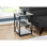 Table d'appoint, côté, bout, table de chevet, lampe, salon, chambre à coucher, stratifié, métal, contemporain, moderne