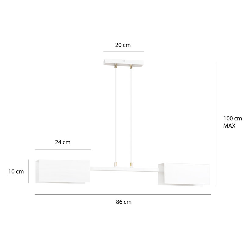 Marbella 2 - Light Unique/Statement Pendant, White