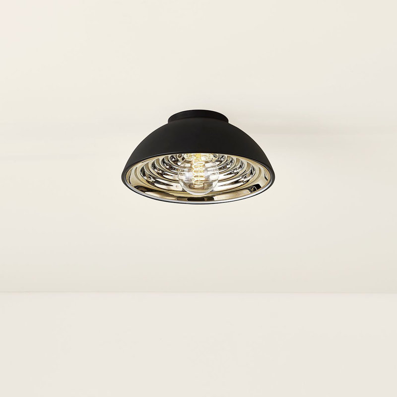 Eclipse 1 Light Flush Mount, 5.75" H x 11.75" W x 11.75" D