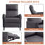 Fauteuil inclinable rembourré de 26 po de largeur avec siège inclinable rembourré en tissu doux au toucher doux et dossier épais, fauteuil à pression manuelle pour tous les âges-1826317114