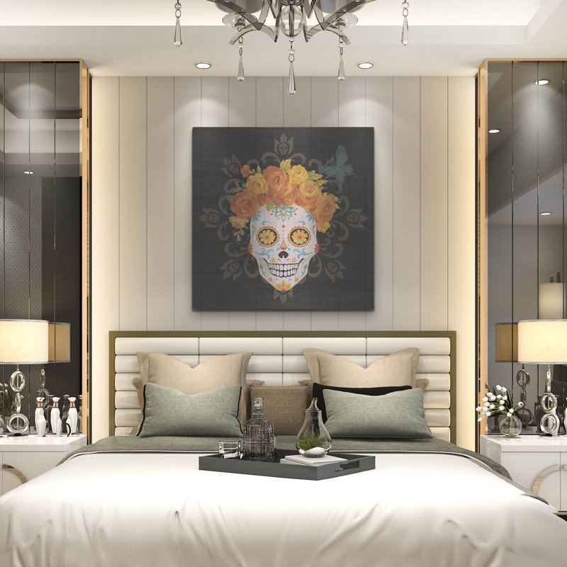Art mural en métal Trinx «Dia De Los Muertos 2» par Danhui Nai, H 36 po x l 36 po