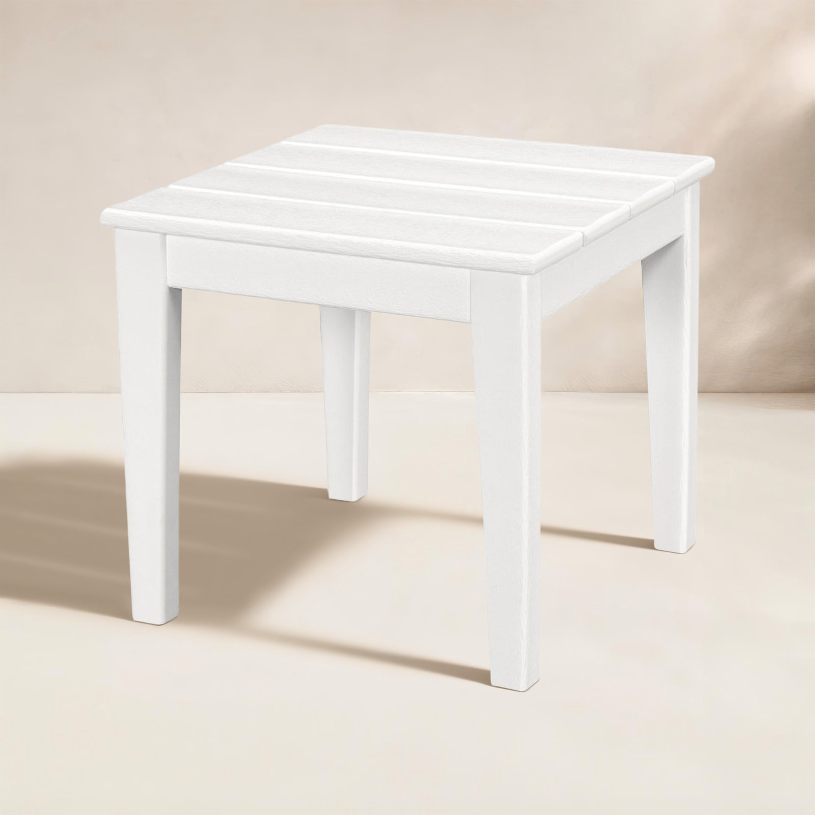 POLYWOOD Newport 18" End Table, White
