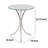 Aliaksandra Glass Top End Table