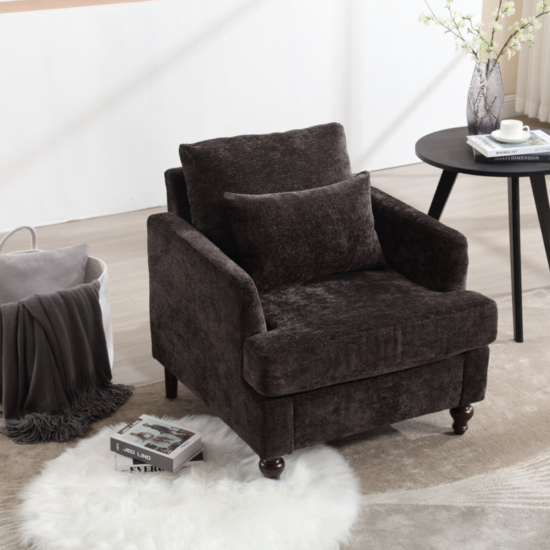 Fauteuil inclinable en tissu Oana, Noir, noir, noir, noir