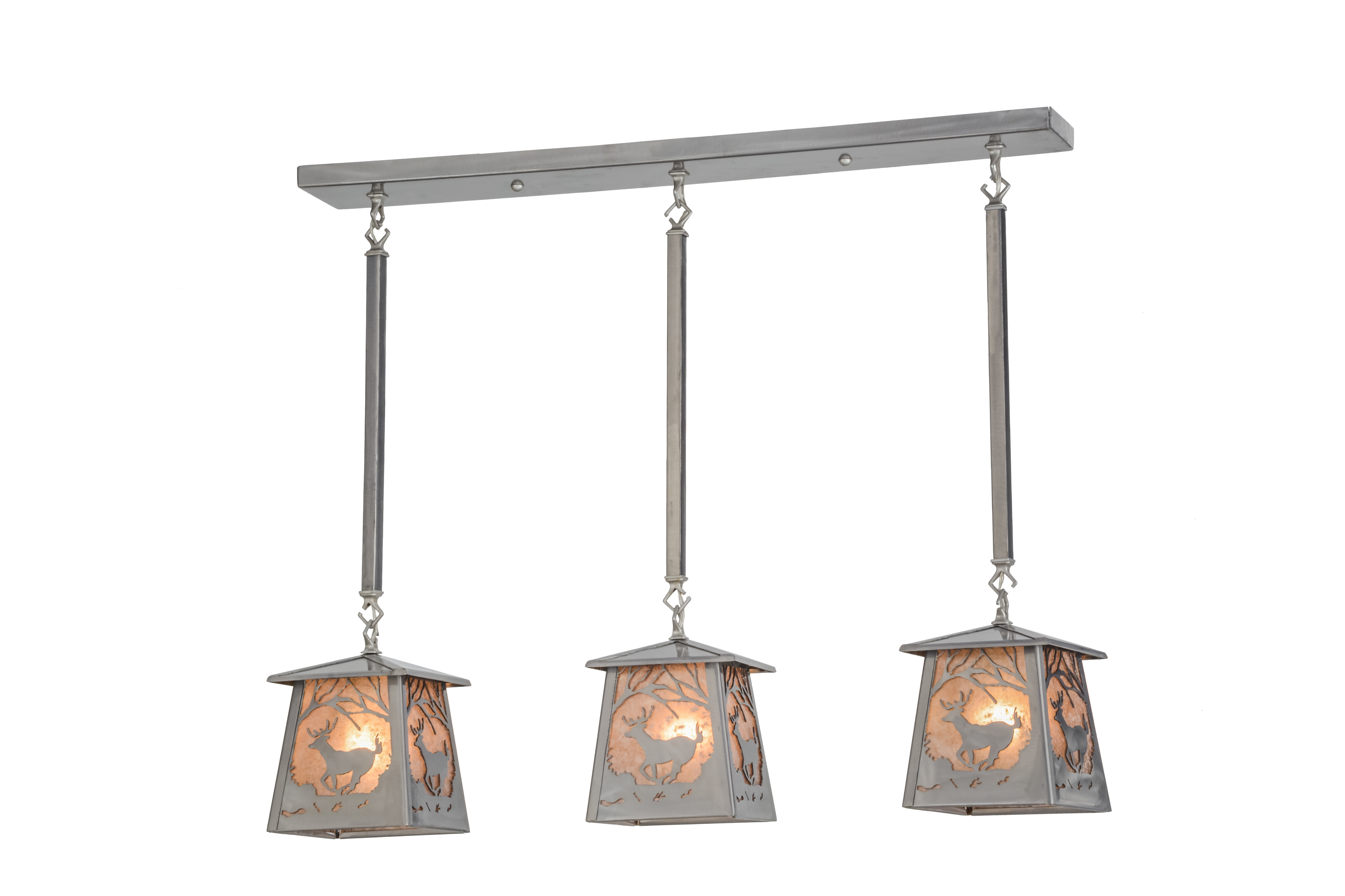 Meyda Lighting Rustic Lodge 3 Light Steel Kitchen Island Pendant Wayfair