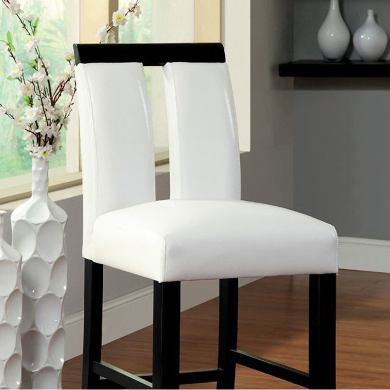 Marcano 27'' H Linen Upholstered Side Chair, Black