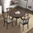 47.24''Round Rubber Wood Dining Table For 4-6 With Wooden Trestle Pedestal Base,Modern Kitchen Wooden Table Dinner Table For Dining Room, Living Room,Dark Brown(1Table)-452853355