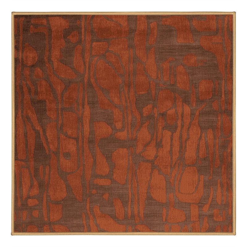 Tapis abstrait lavable à la machine, Carré 4 pi