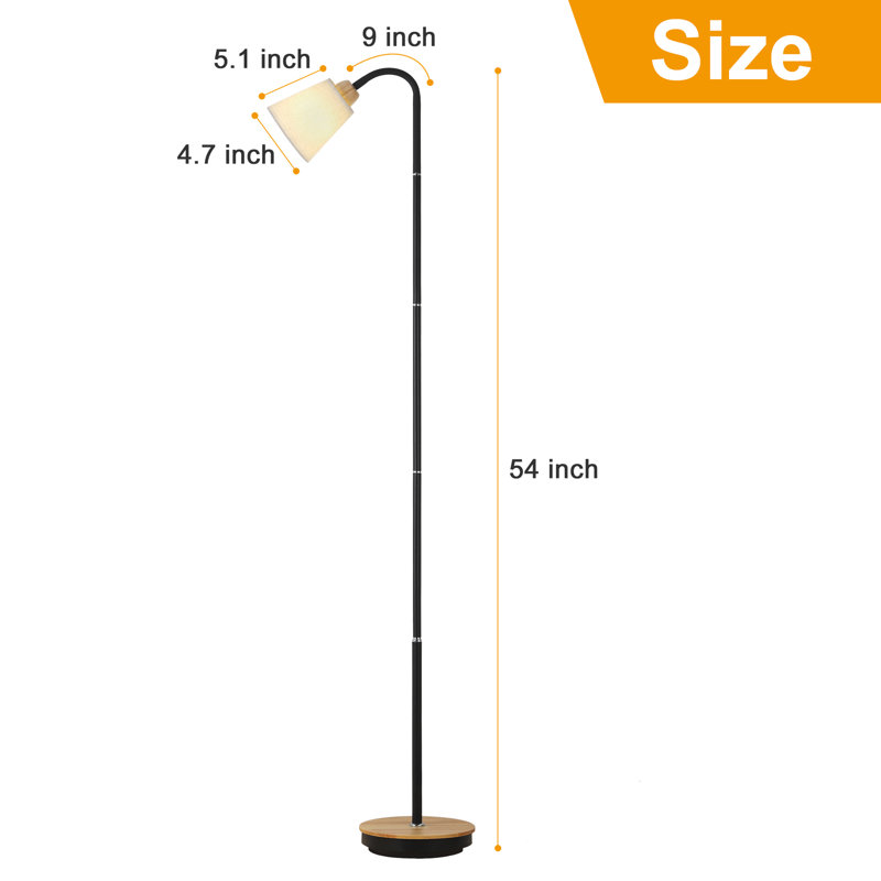 Lampe sur pied arquée 54 po Mehcad